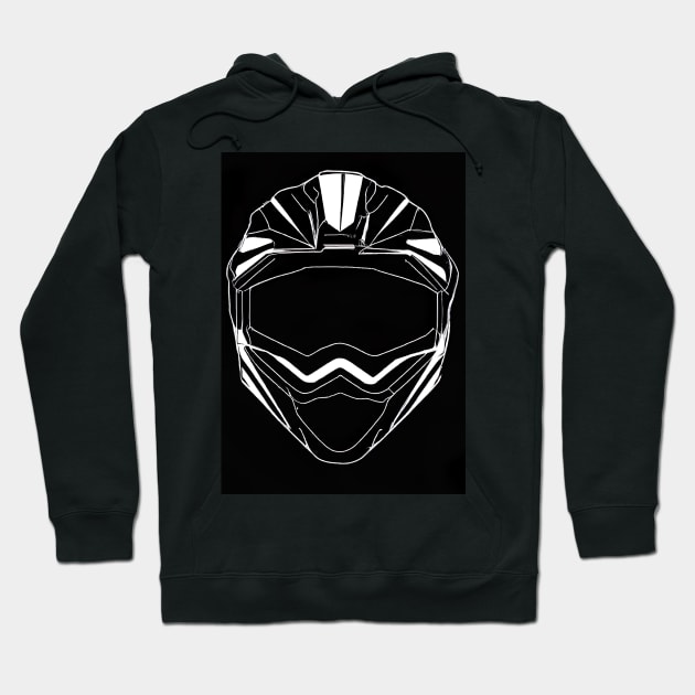 Motorcycle Helmet Hoodie by maxcode